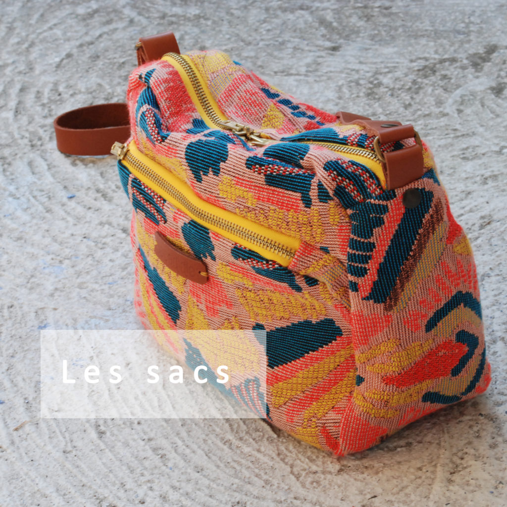 Les catégories de sacs présentées sur le site